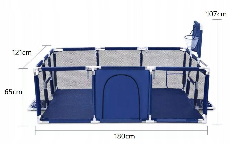 Playpen for children dry pool balls RECTANGLE I157 Brand K&M
