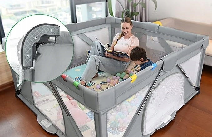 Playpen for children mat gate 120 x 160 x 68 cm tourist Packaging status original