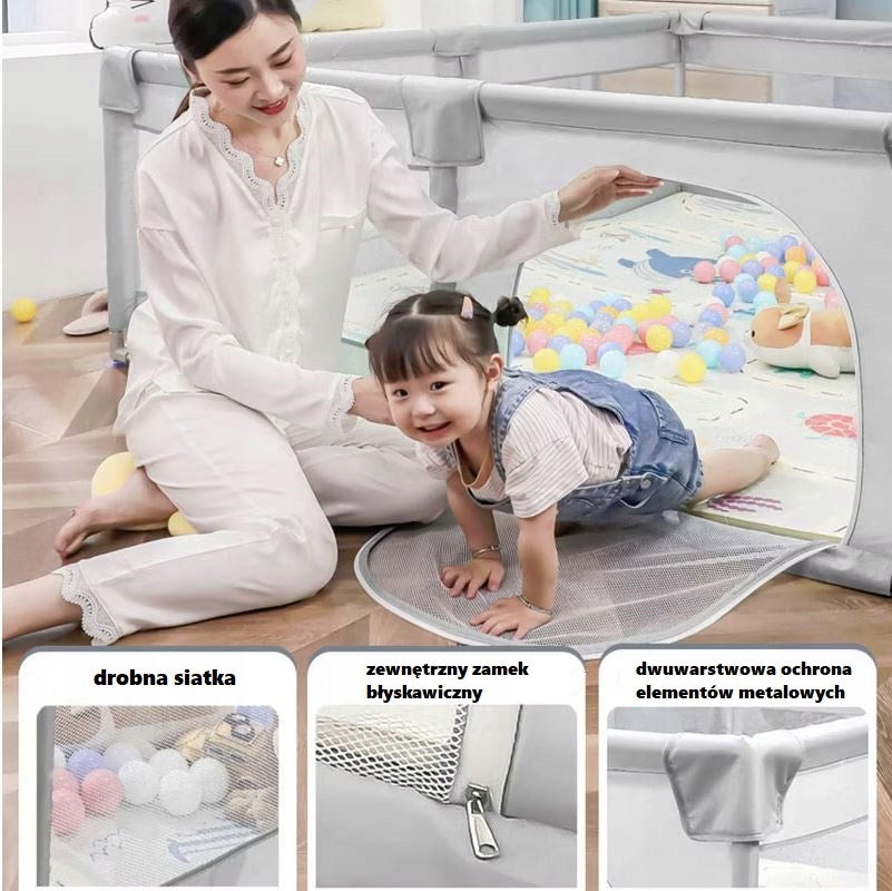 Playpen for children, square toys 150x150 cm, safe, OXFORD material Manufacturer code 210D