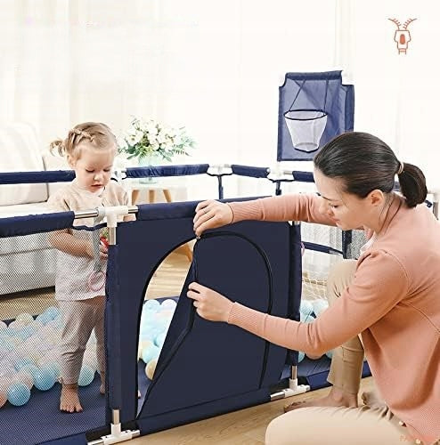 Playpen for children with basket, 128x128x66 cm, from 6 months Gubby Gups Brand no brand