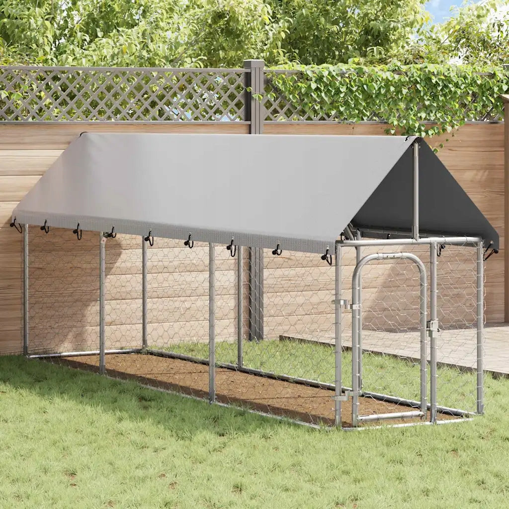 Playpen for dog with roof, 400 x 100 x 150 cm Brand VidaXL