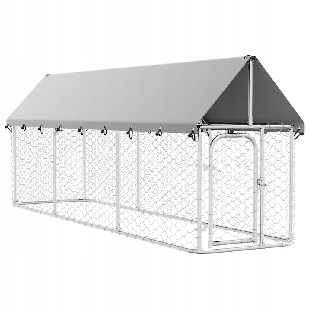 Playpen for dog with roof, 400 x 100 x 150 cm