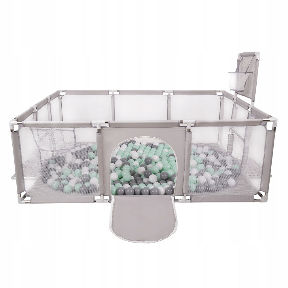 Playpen grey Children's Field Basket Goals 100 balls