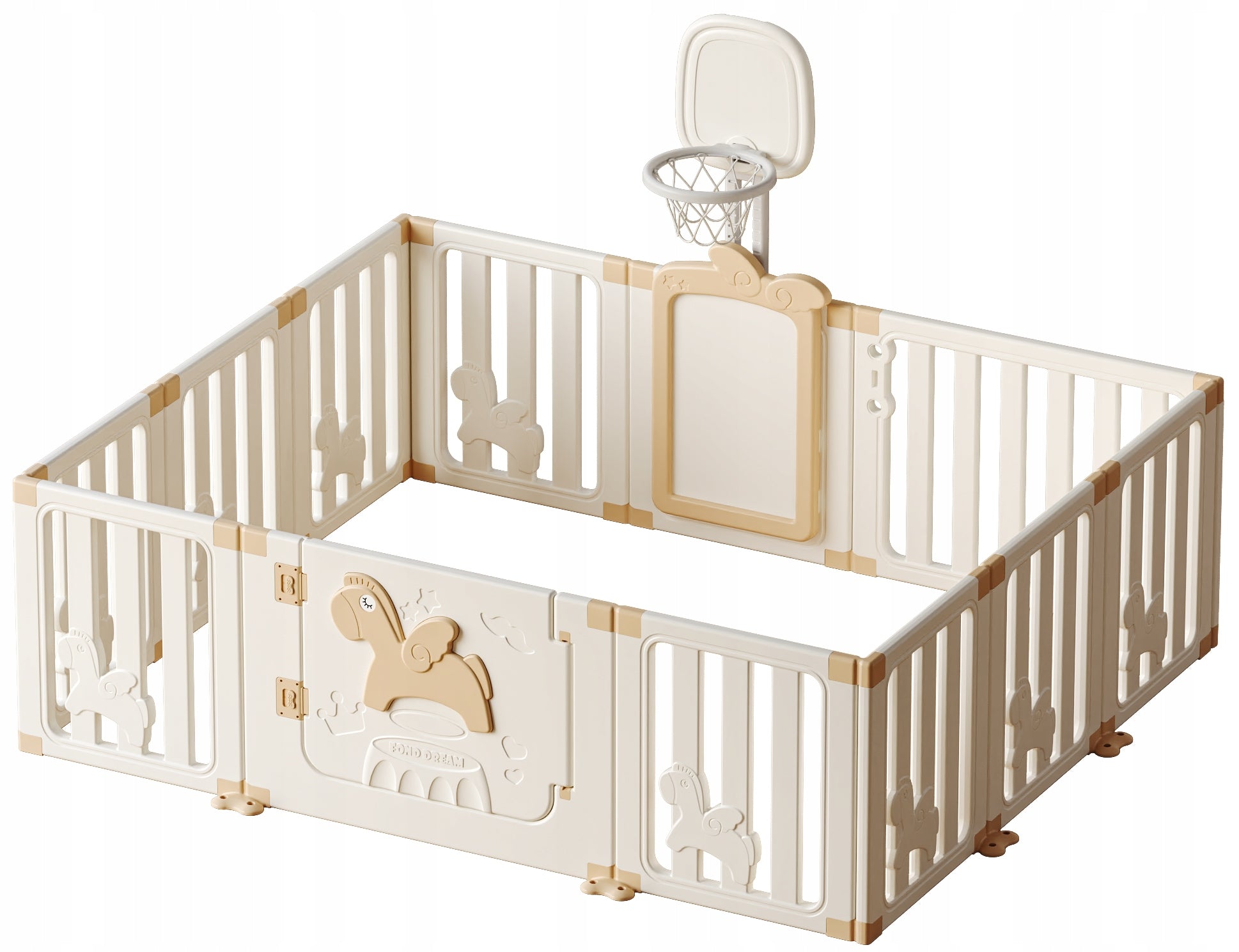 Playpen modular homestead for children swimming pool for balls CUTE + BASKET + BOARD