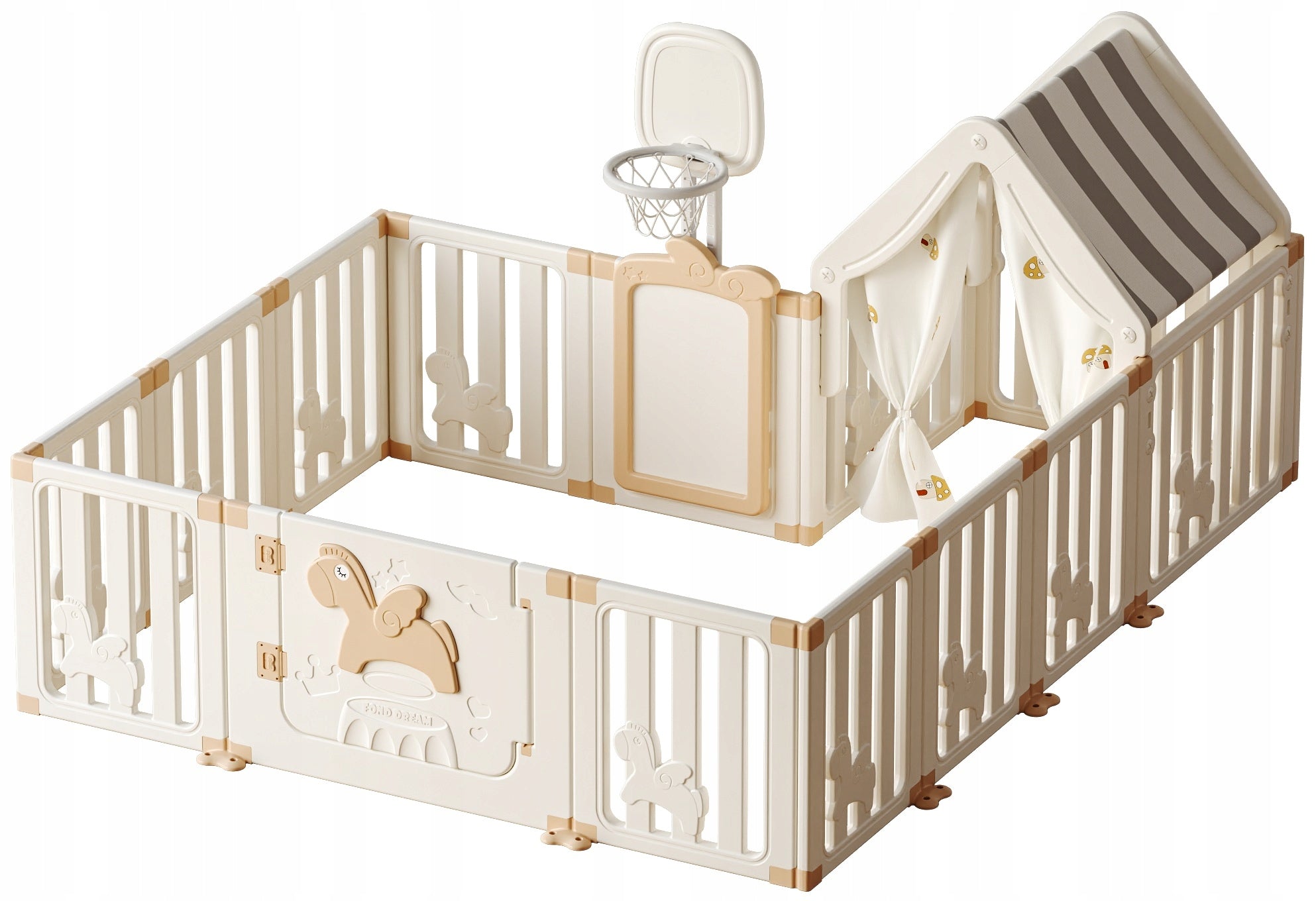 Playpen modular homestead for children swimming pool for balls + HOUSE + BASKET + BOARD Manufacturer code KOJEC003KODOM