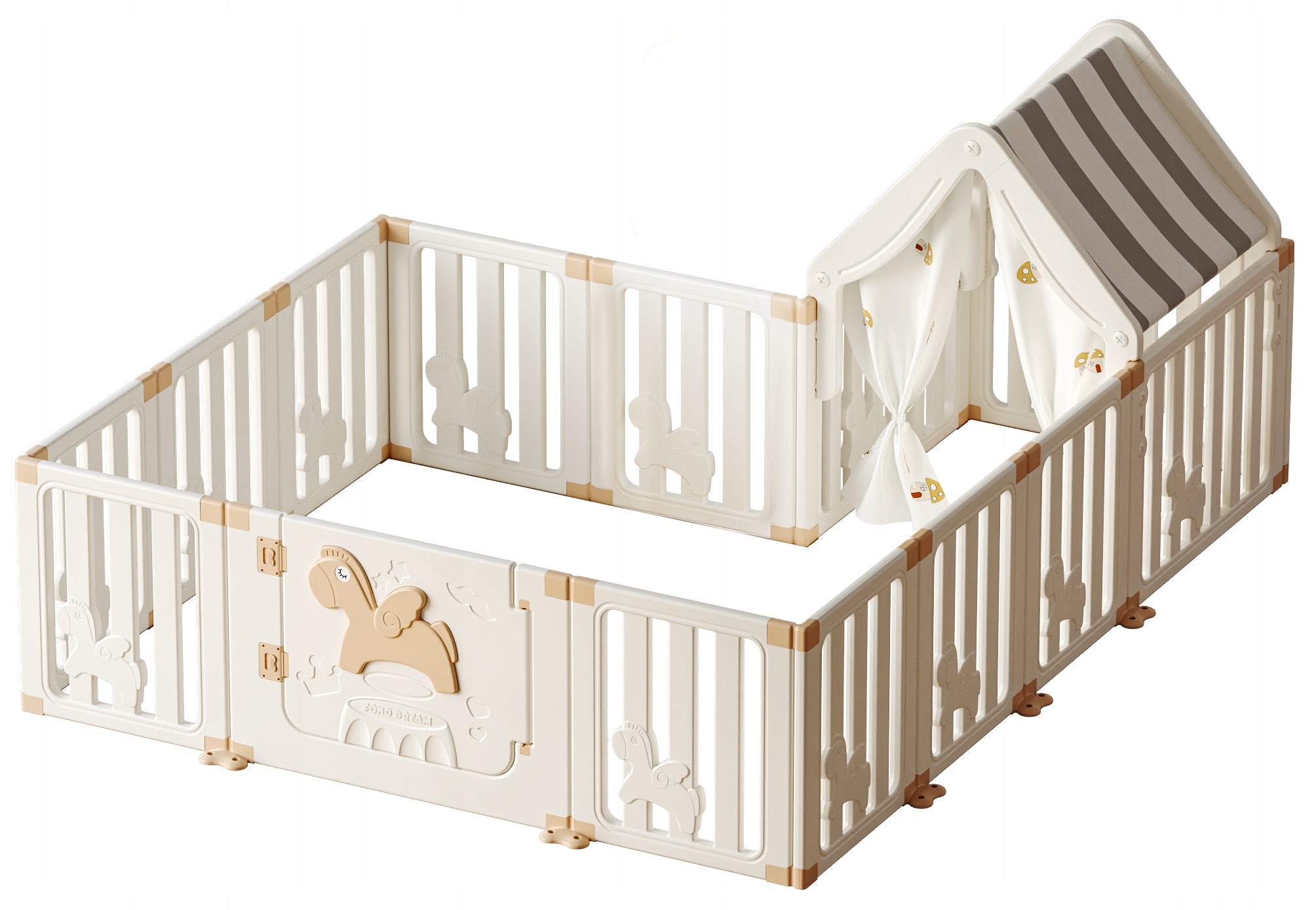 Playpen slide house swing for home garden SET