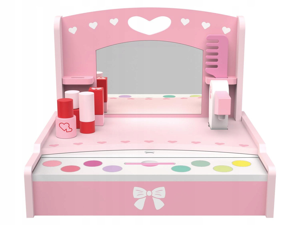 Playtive Wooden Mini Dressing Table Pink | Kids Playset Brand Playtive