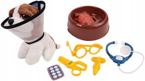 Plush Dog Veterinarian Fun Treatment Kit Veterinarian GIFT Packaging status original
