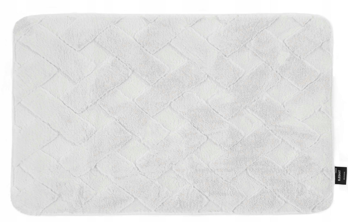 Plush Rabbit Fur Bathroom Rug 50x70cm Brand ELSIMONE CARPET