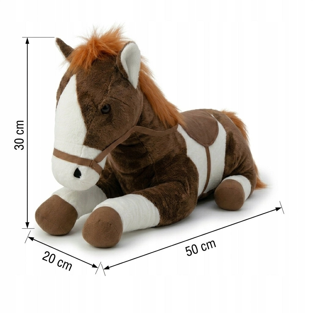 Plush Toy Horse Large Plush Pooh Brown and White Hugging Gift 50 Cm Manufacturer code NO-2002337