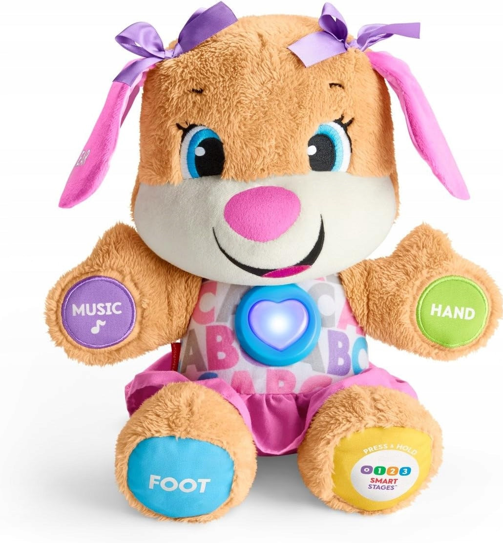 Plush Toy interactive Fisher-Price Dog with pink ears Brand Fisher-Price