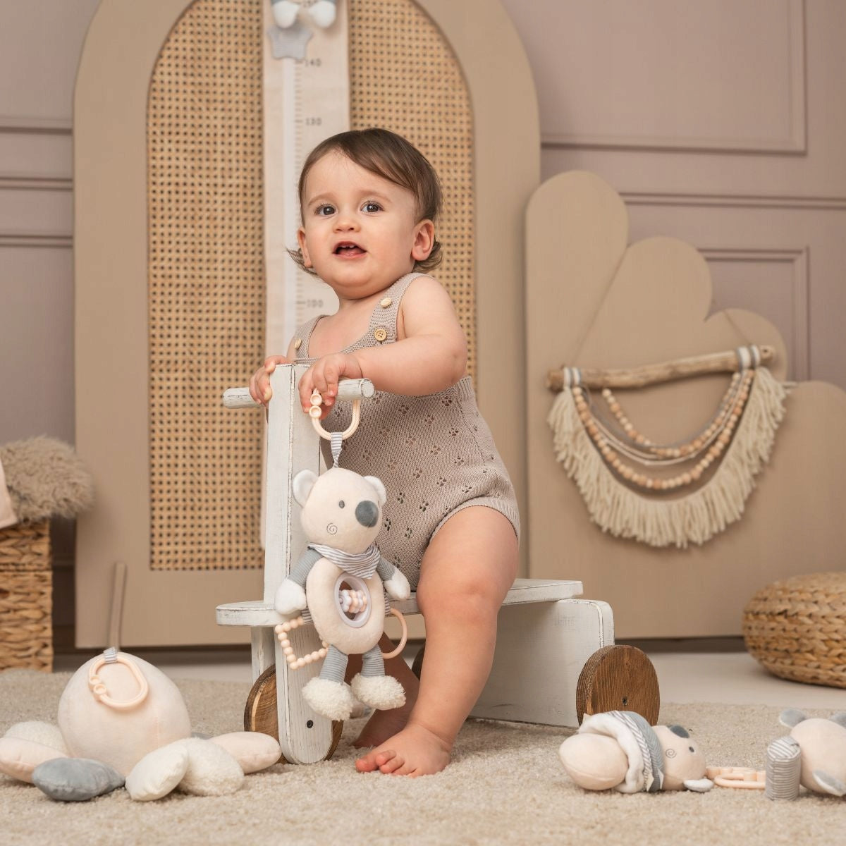 Plush Toy sensory toy with vibration rattle Lorelli Brand Lorelli