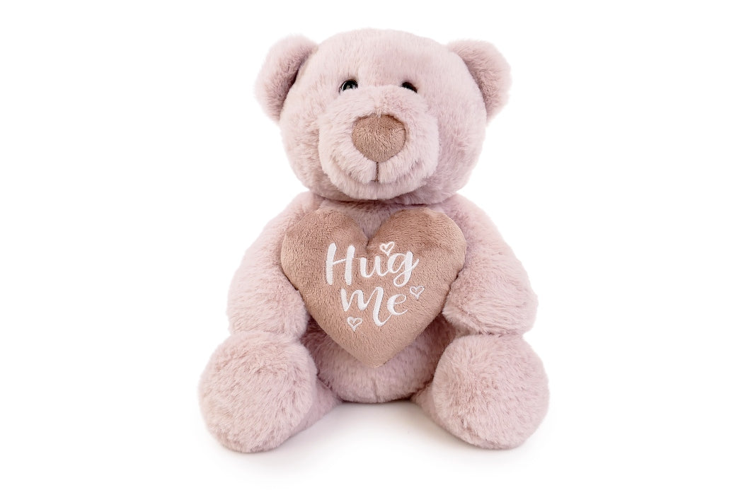 Plush bear 28 cm with heart Hug Me soft 4 colors children 0+ Manufacturer code miś pluszowy 28cm mix