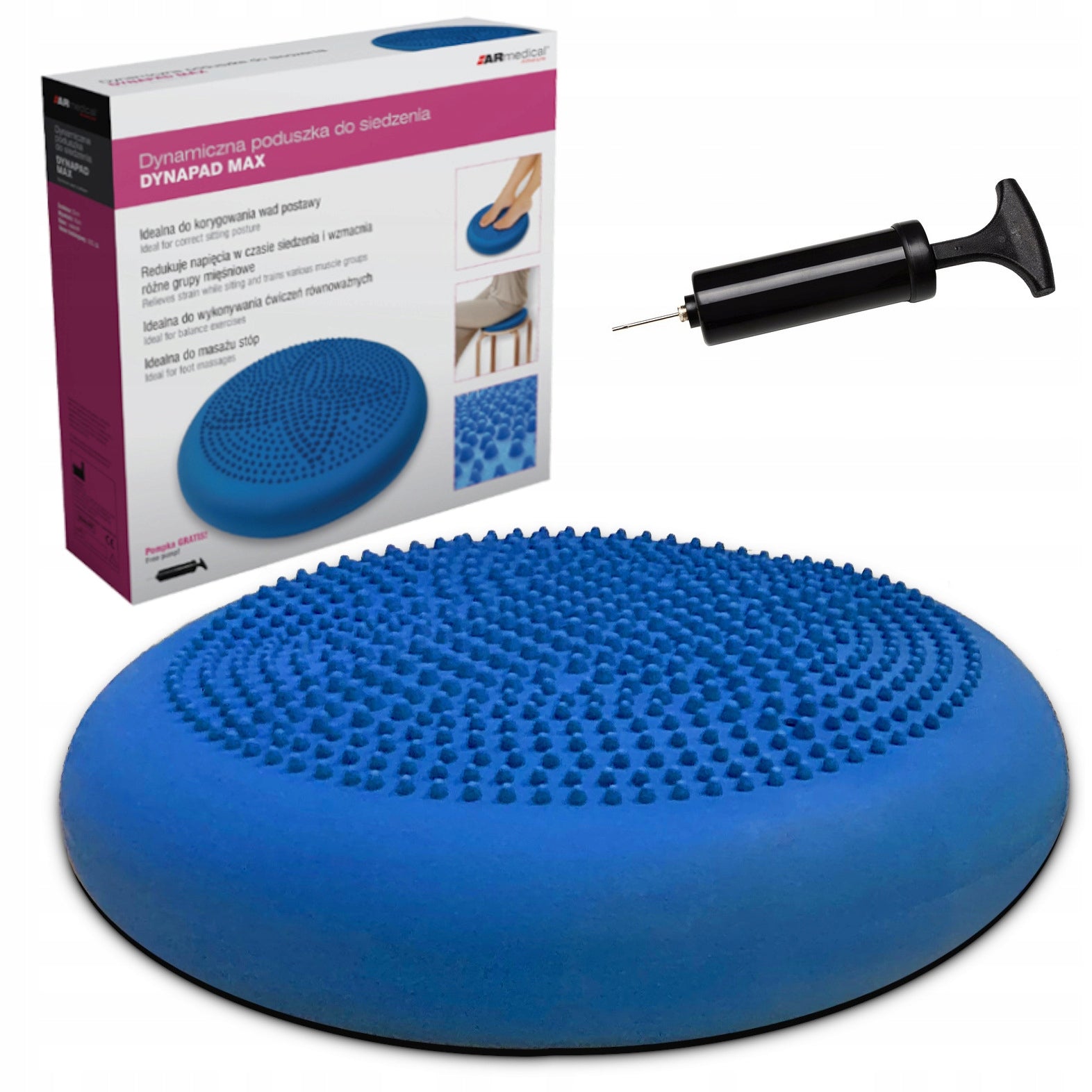Pneumatic Seat Cushion Sensory Disc for Rehabilitation LARGE