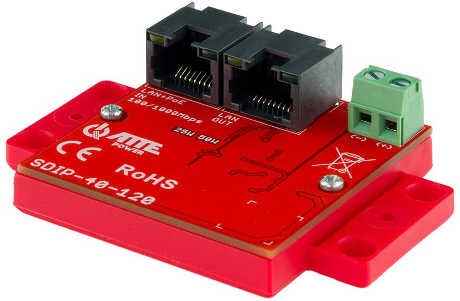 PoE adapter lowering voltage ATTE SDIP-40-120
