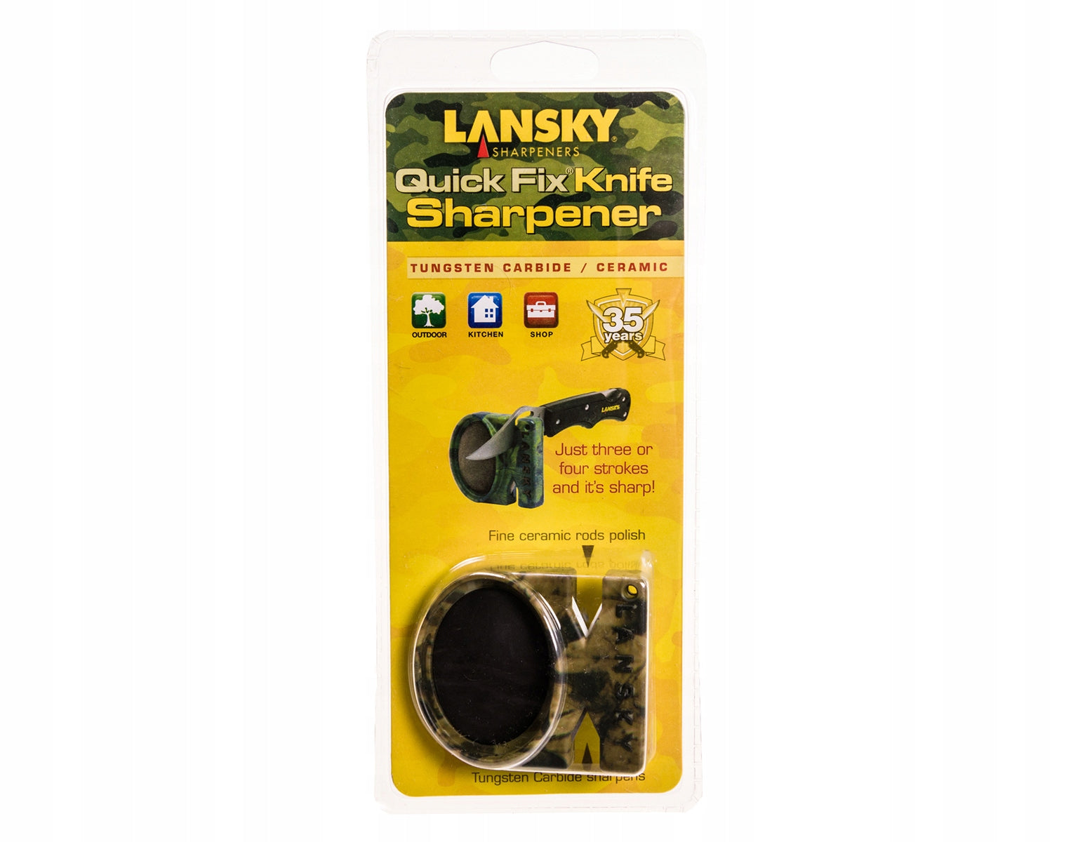 Pocket Sharpener Lansky Quick Fix LCSTC-CG Camo Ceramic Tungsten EAN (GTIN) 080999098875