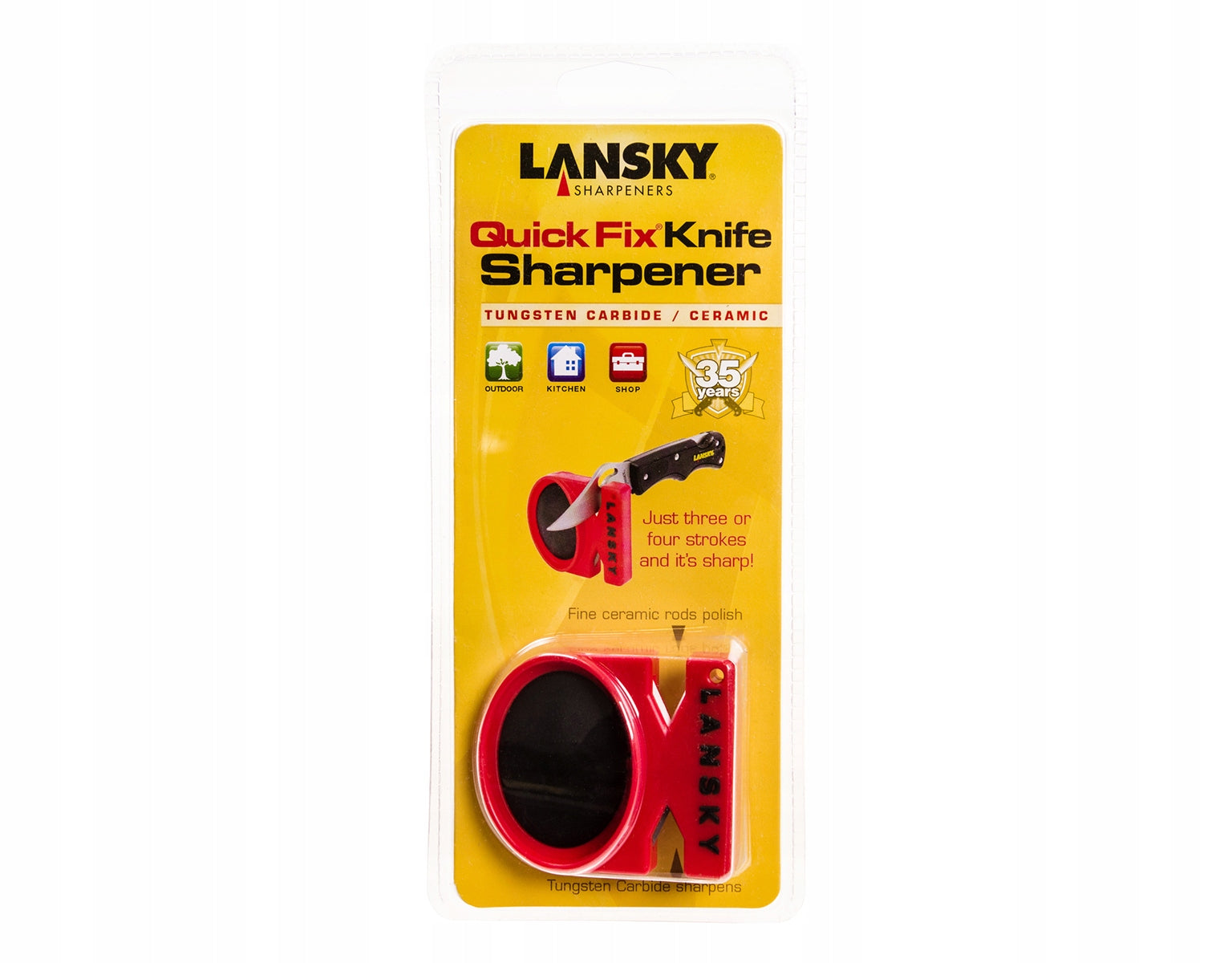 Pocket Sharpener Lansky Quick Fix LCSTC red ceramic tungsten Manufacturer code LCSTC