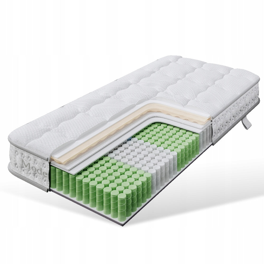 Pocket mattress 7 zones 90x200x15cm H3 hybrid orthopedic foam