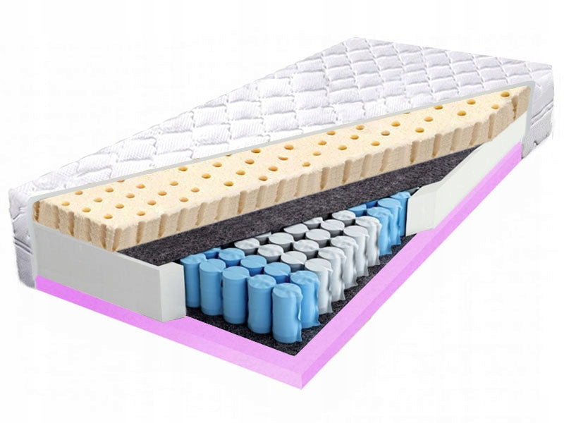 Pocket mattress 80x200 up to 6 cm latex 21 cm foam H2 Medical device no