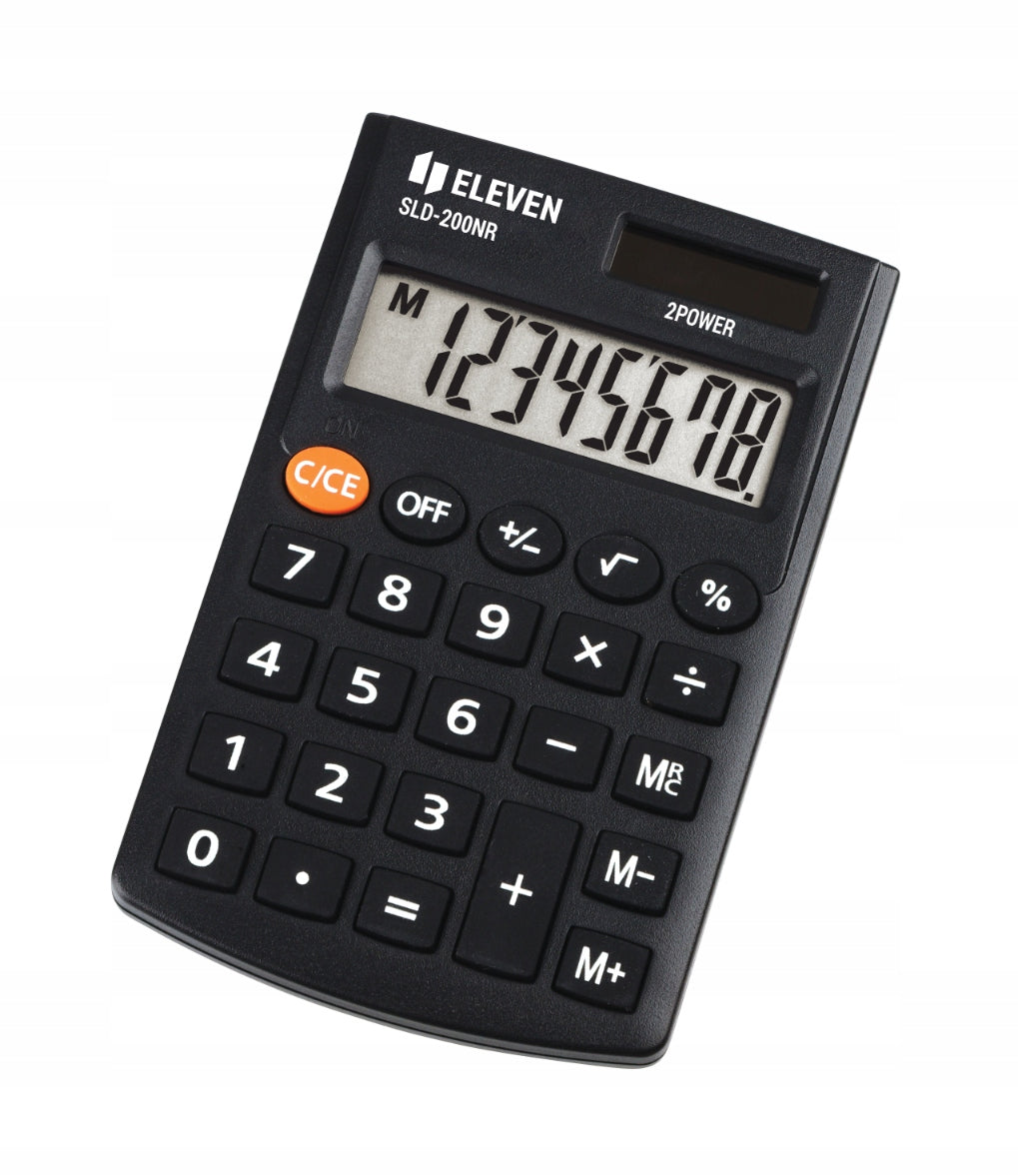 Pocket school calculator Eleven SLD-200NR 8-digit black