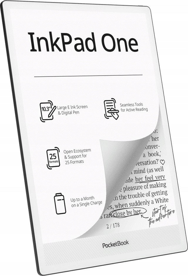 PocketBook InkPad One 1030 10,3 32GB Wi-Fi Black + STYLUS Manufacturer code PB1030-8-WW