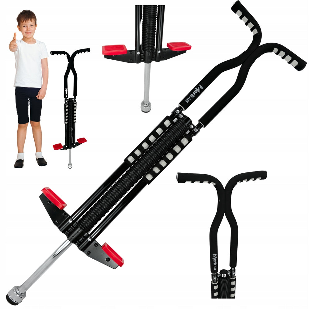 Pogo Jumping Rod JUMP STICK For Children Up to 70 kg Black