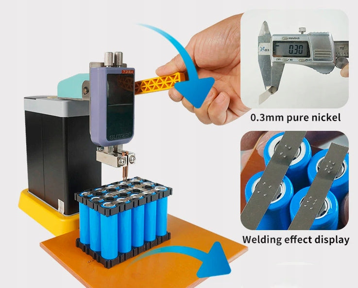 Point welding machine for cells 18650 professional battery welding machine 14,5kwa Batteries included no