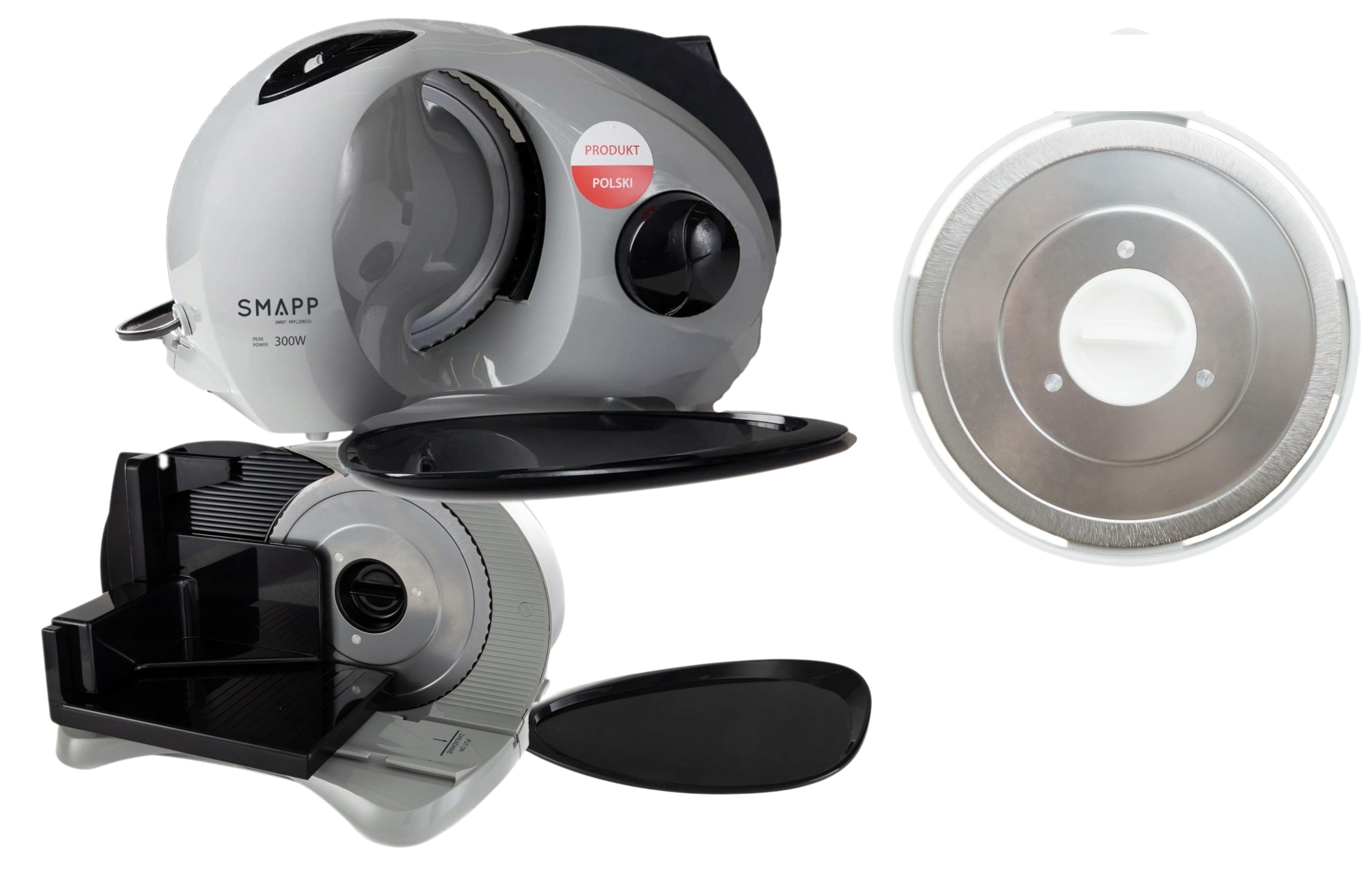Poland MEAT BREAD SLICER SMAPP 294 GRAPHITE 300W 2 KNIVES