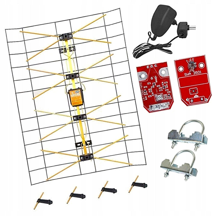 Poland POWERFUL DVB-T MESH TV ANTENNA MUX8 150KM S0K47