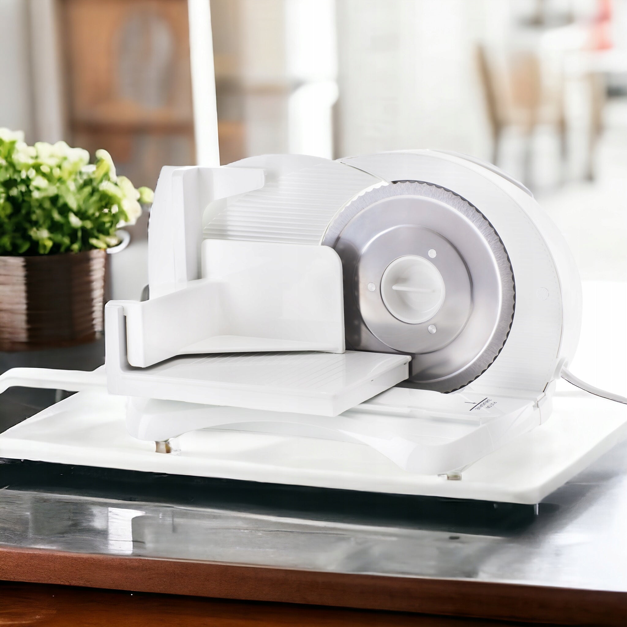 Poland SLICER SMAPP 294.5 WHITE 2 KNIVES INCLUDED, ADDITIONAL TO CHEESE Manufacturer code SMAKRAB2N