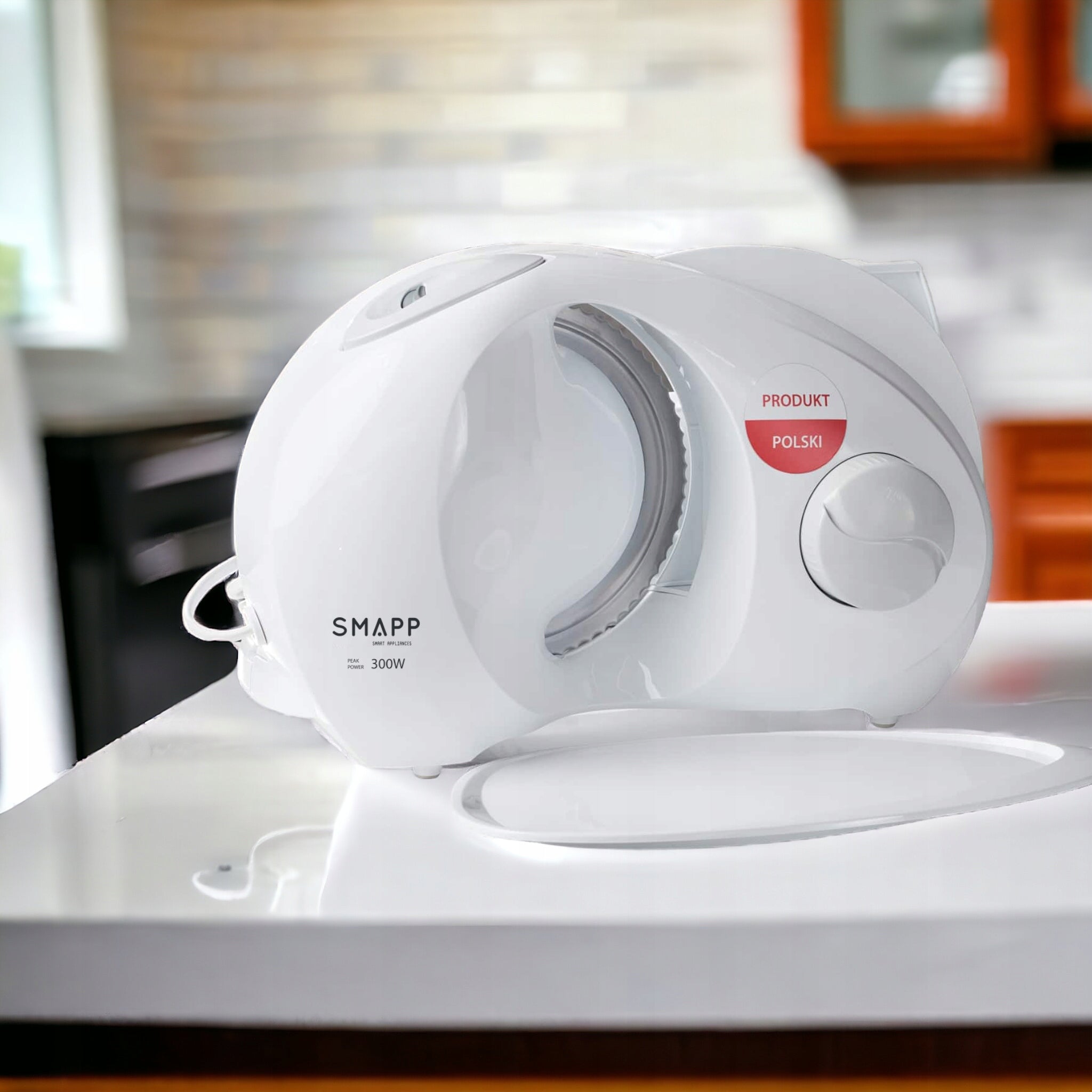 Poland SLICER SMAPP 294.5 WHITE 2 KNIVES INCLUDED, ADDITIONAL TO CHEESE Packaging status original