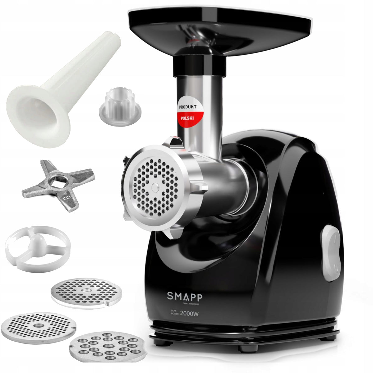 Poland STRONG GRINDING MACHINE SMAPP 489.8 BLACK 2000W chamber 8 cm