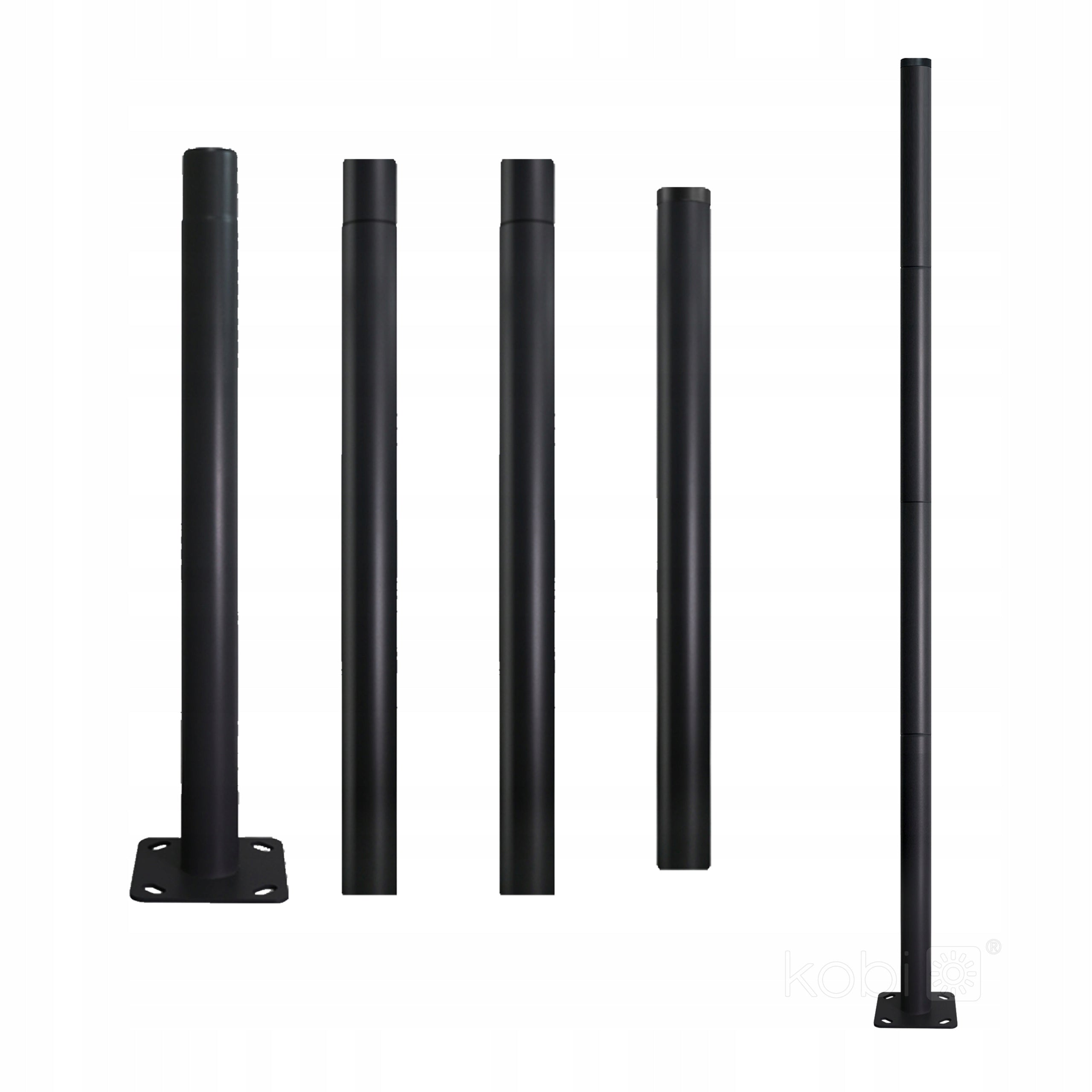 Pole Lighting Mast Folding for Lantern Street Lamps + Anchor 4m fi60