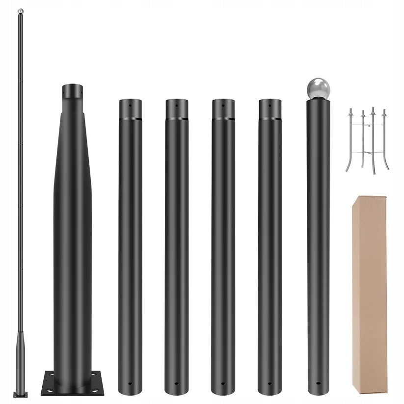 Pole Lighting mast for LED lamps - 6m segmented NTE.Solar-LP6M