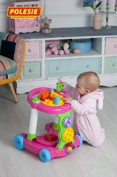 Polesie - Wader Ride-On Pusher with Blocks and Balls 13 ele Pink 58140