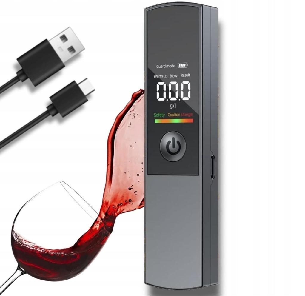 Police Breathalyzer Mouthless Professional Without Mouthpiece USB-C Rechargeable