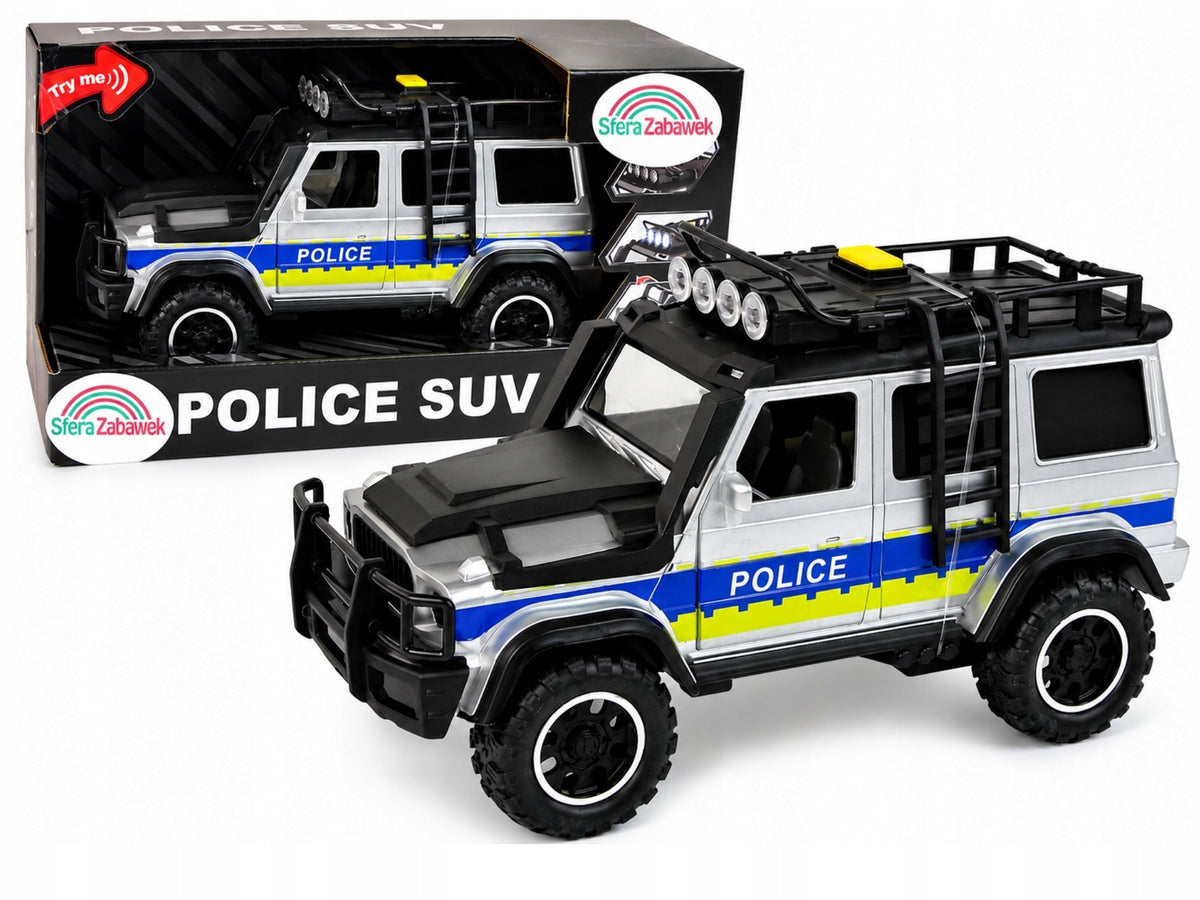Police Car Auto Off-Road Police 1:14 Wheel Drive Rubber Police Car Kid's age 3＋ years
