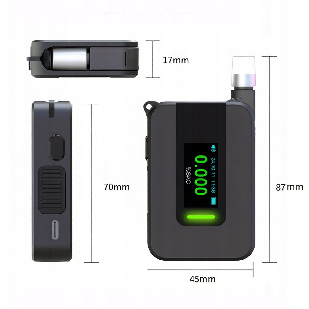Police Electrochemical Breathalyzer AI Mouthpieceless Professional 5x Mouthpieces Brand no brand