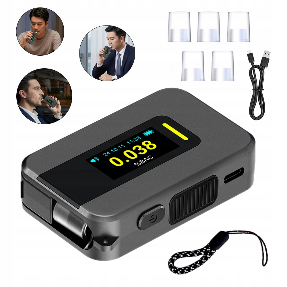 Police Electrochemical Breathalyzer AI Mouthpieceless Professional 6x Mouthpieces Brand no brand