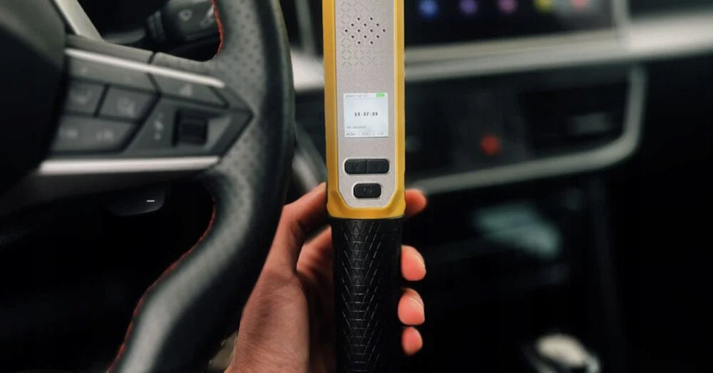 Police breathalyzer ALCOLIFE S6 Black and yellow Color yellow