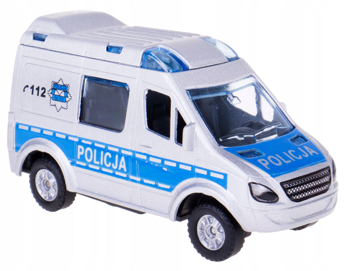 Police car metal car police Brand Dromader