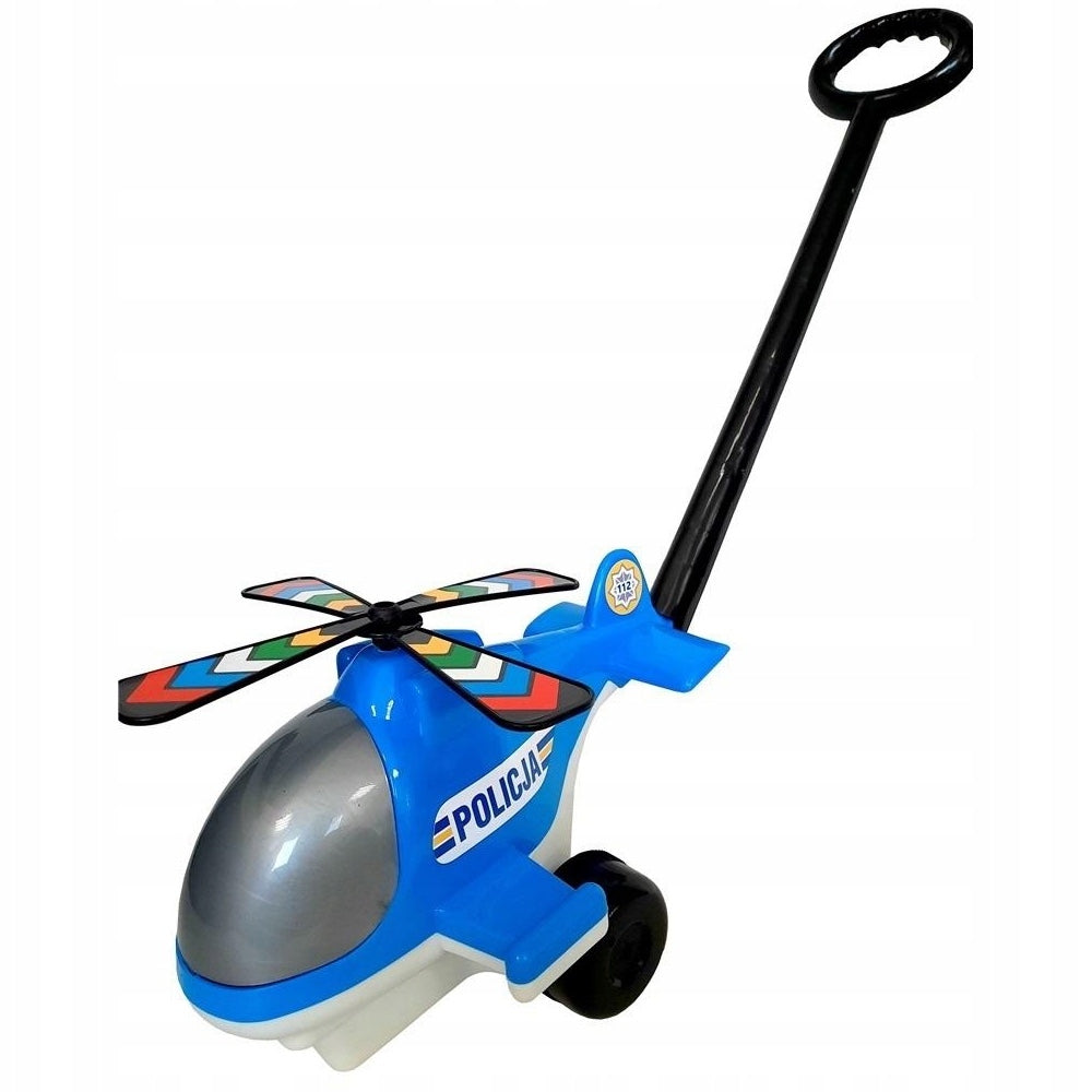 Police helicopter on stick Macyszyn Toys - propellers without batteries for 2 years