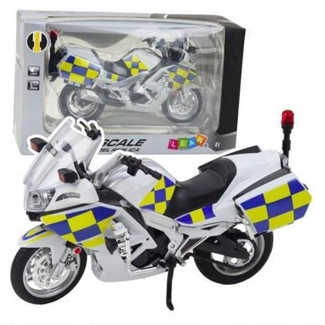 Police motorcycle with light and sound 1:12