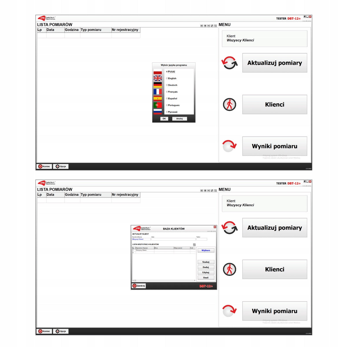 Polish DBT-12+ BATTERY, CHARGING AND START-UP TESTER Brand DeltaTech Electronics