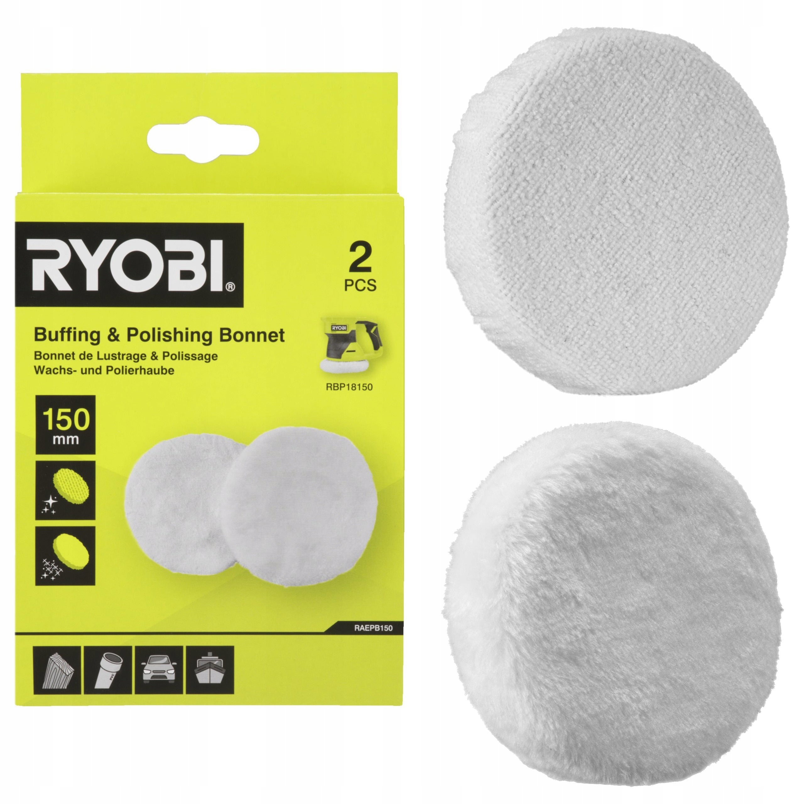 Polishing pads Ryobi RAEPB150 150 mm