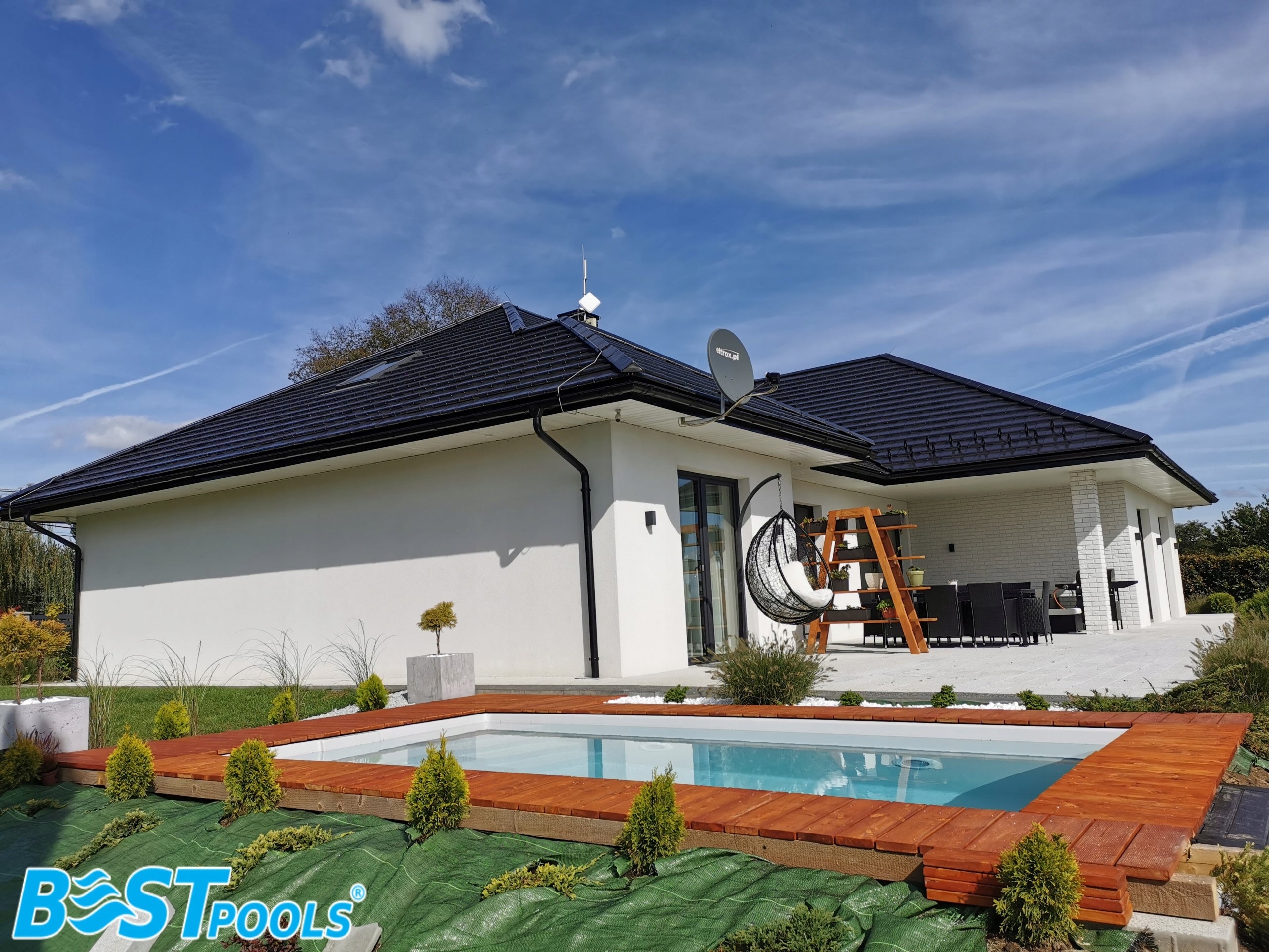 Polyester swimming pool MALEDIVES 6x3x1.35m BESTPOOLS