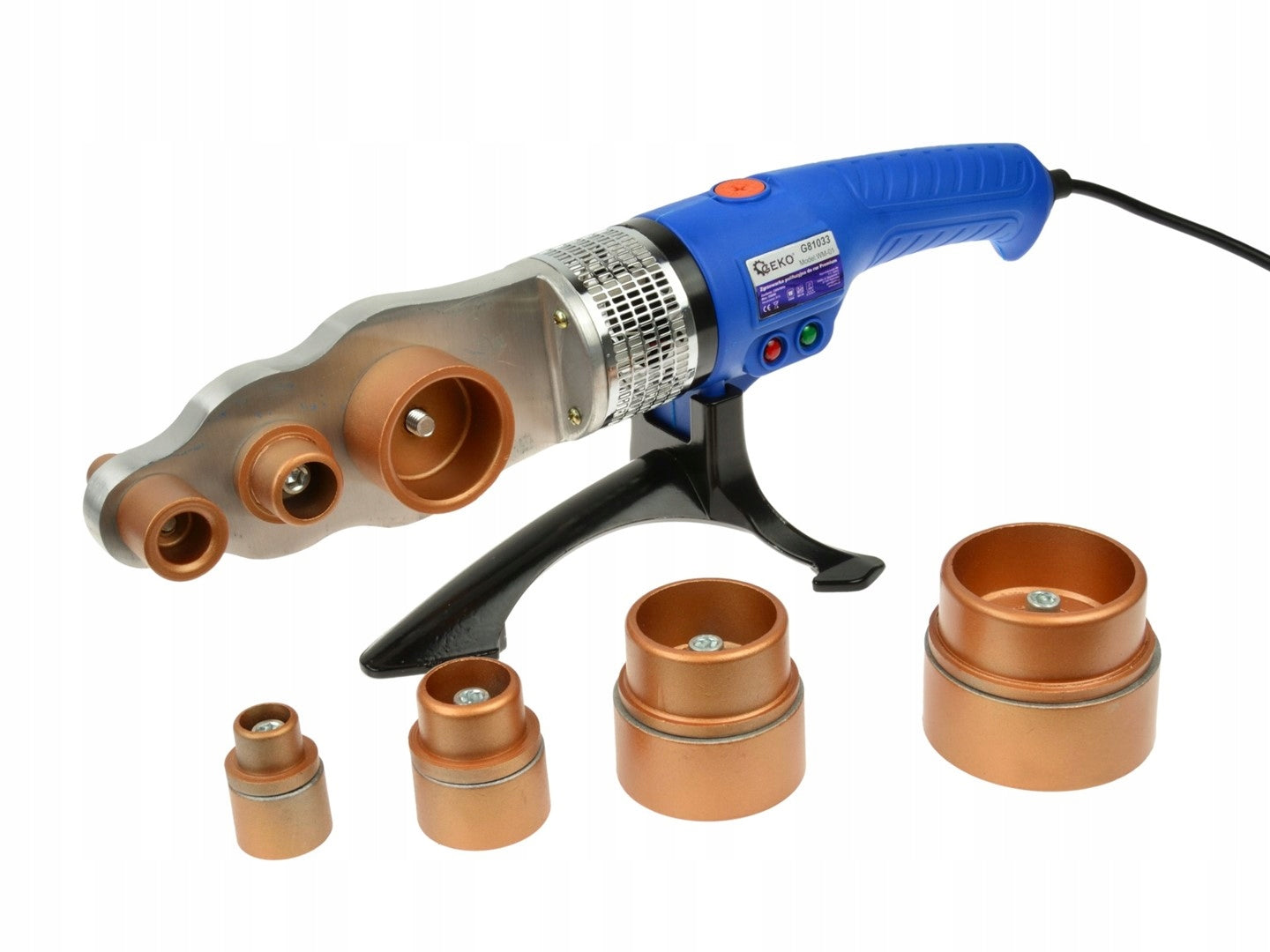 Polyfusion welding machine for pipes 16-63mm Premium GEKO Packaging status original