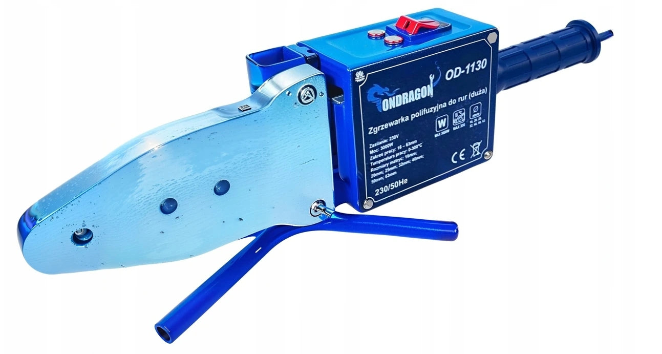 Polyfúzní svářečka plastových trubek PP/PVC/PE 3000 W ONDRAGON - sada násta Maximum power 3000 W