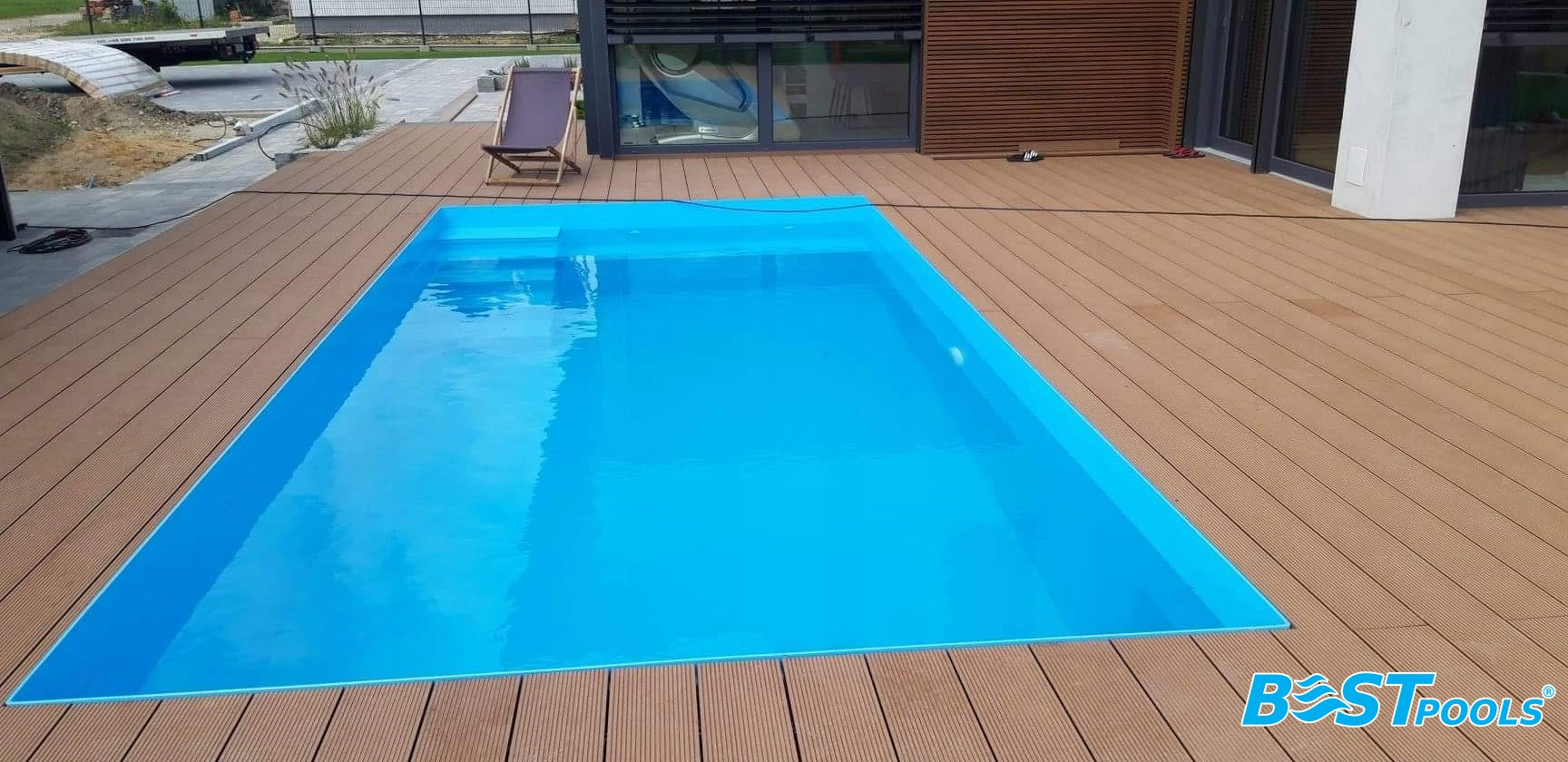 Polypropylene swimming pool FLORES 4.0x2.5x1.5m BESTPOOLS Manufacturer code F1