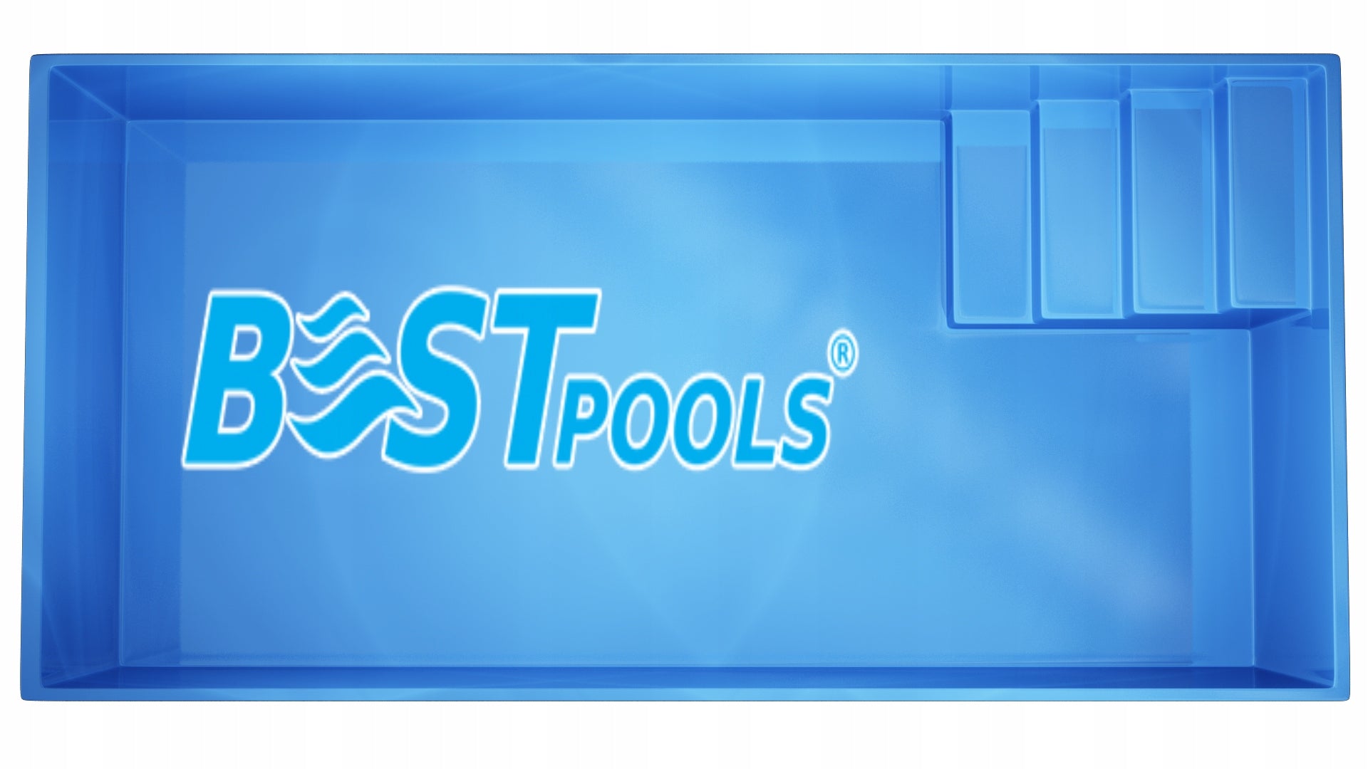 Polypropylene swimming pool FLORES 4.0x2.5x1.5m BESTPOOLS
